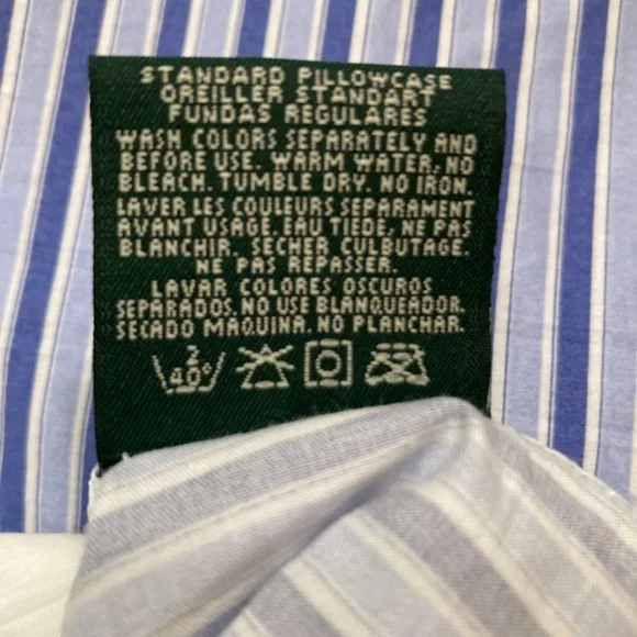 Ralph Lauren Set of Two Premium Standard Pillowcases Supima Cotton NEVER USED - Picture 9 of 14